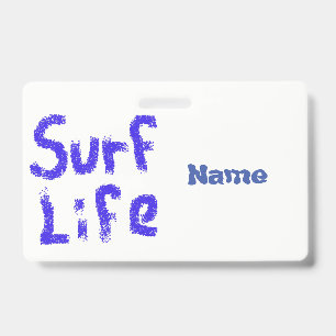 Surf life spray-gemalt in blau Thunder_Cove Ausweis