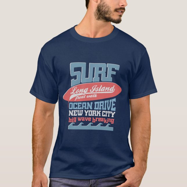 Surf Long Island T - Shirt (Vorderseite)