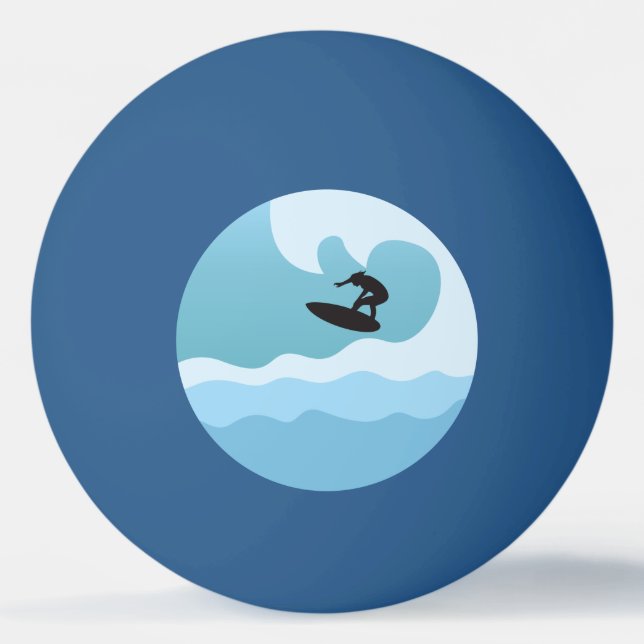 SURF LOVER TISCHTENNISBALL (Vorderseite)