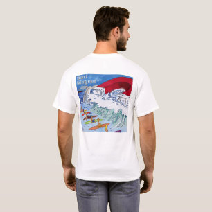 Surf Magnet Herren weißes T-Shirt Rücken