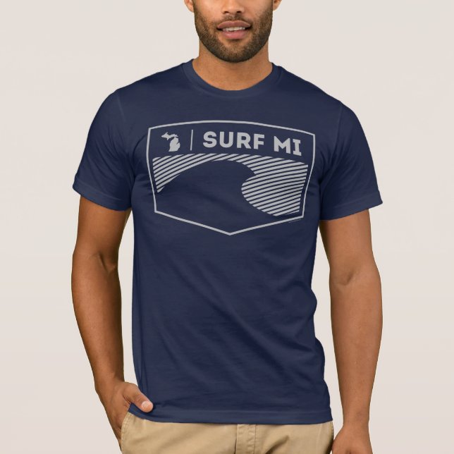 Surf MI Bella Leinwand Michigan T - Shirt (Vorderseite)