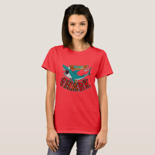 Surf mit Hai T-Shirt