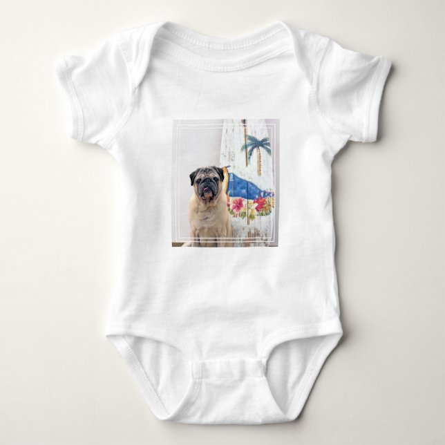 Surf-Mops Baby Strampler (Vorderseite)