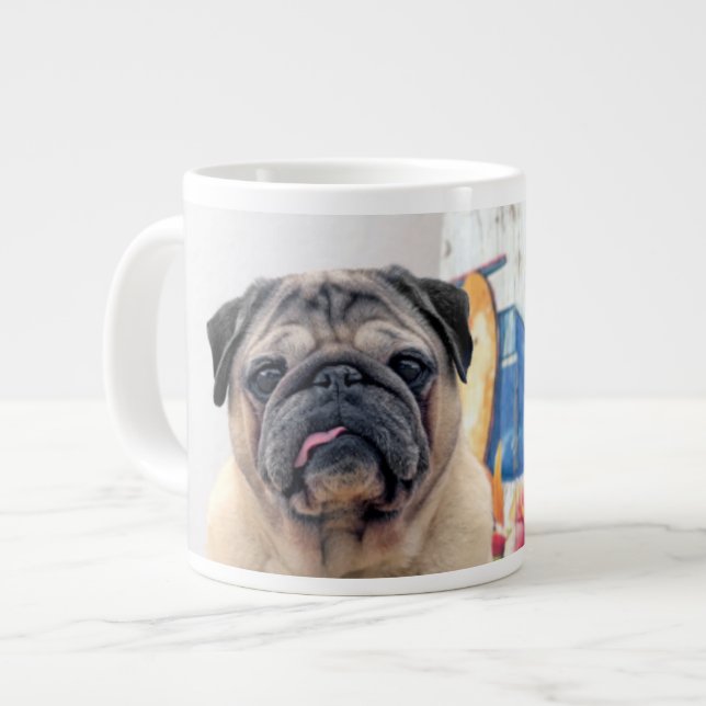 Surf-Mops Jumbo-Tasse (Vorderseite Links)