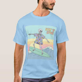 Surf "N" Spook Skeleton Surfer T-Shirt