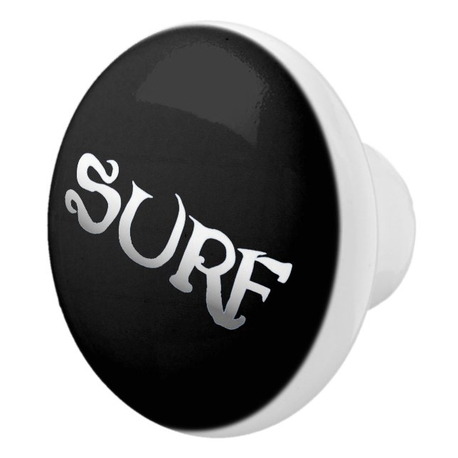 Surf noir incliné en céramique bouton (Droite)