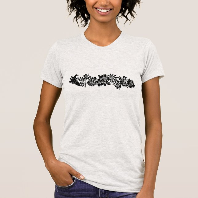 Surf Pareau Hawaiian Hibiskus Band T-Shirt (Vorderseite)