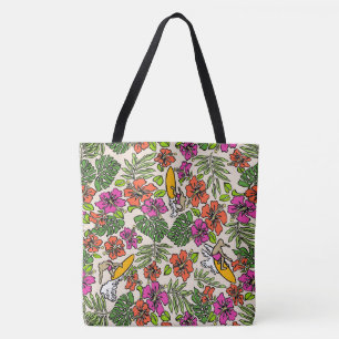 Surf Pareau Hawaiian Hibiskus Surfing Beach Bag Tasche