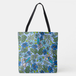 Surf Pareau Hawaiian Hibiskus Surfing Beach Bag Tasche
