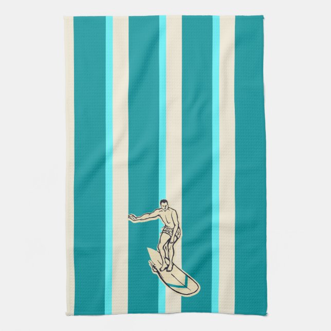 Surf Pareau Hawaiian Strip Küchentuch (Vertikal)