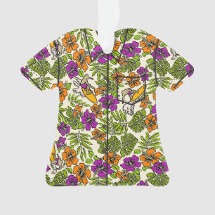 Surf Pareau Hawaiianischer Hibiskus Aloha Shirt Ornament