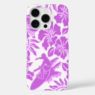 Surf Pareau Hawaiianischer Hibiskus Surfen Rosa iPhone 16 Pro Hülle