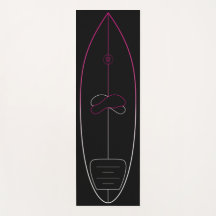 Surf-Pop-Up Trainingsmatte Yogamatte | Pinkweiß