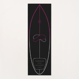 Surf-Pop-Up Trainingsmatte Yogamatte | Pinkweiß