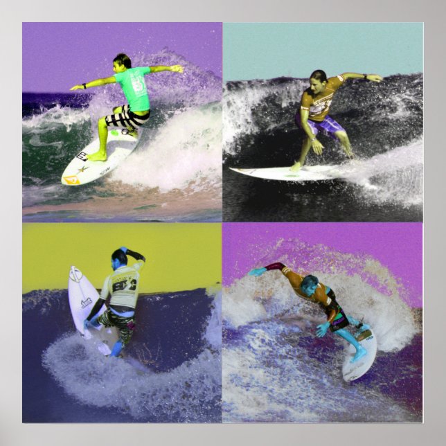Surf Popart 2, Copyright karen j. Williams Poster (Vorne)