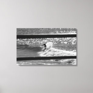 Surf Print - "von Natur aus zugeschnitten" Leinwanddruck