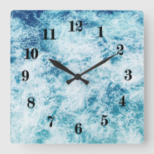 Surf Quadratische Wanduhr