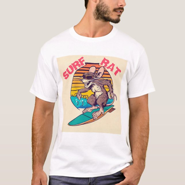 'SURF RAT' T-Shirt (Vorderseite)