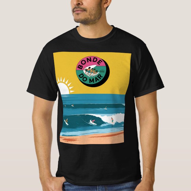 Surf Retrô - Bonde do Mar T-Shirt (Vorderseite)