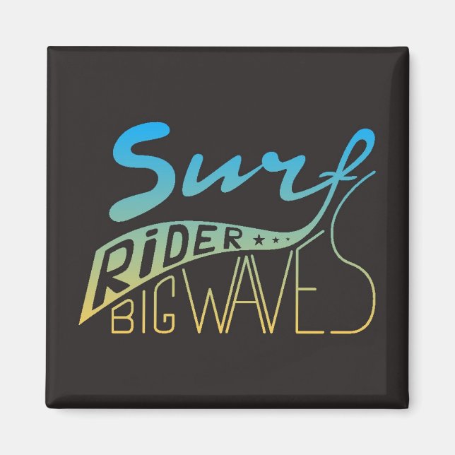 Surf Rider Big Waves Magnet (Vorne)