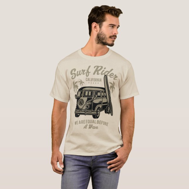 Surf Rider California Beach T-Shirt (Vorne ganz)