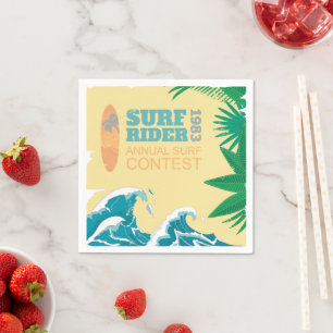 Surf Rider Surf Contest  1983 Serviette