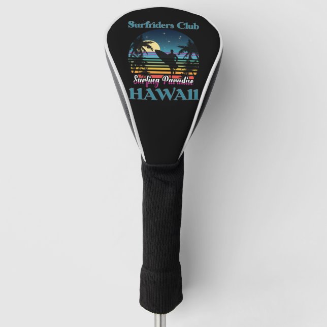 Surf riders Club, Surfparadies, Hawaii Golf Headcover (Vorderseite)