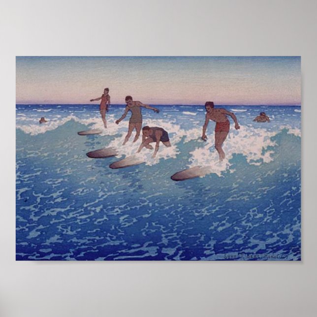 'Surf-Riders, Honolulu' - Poster (Devant)