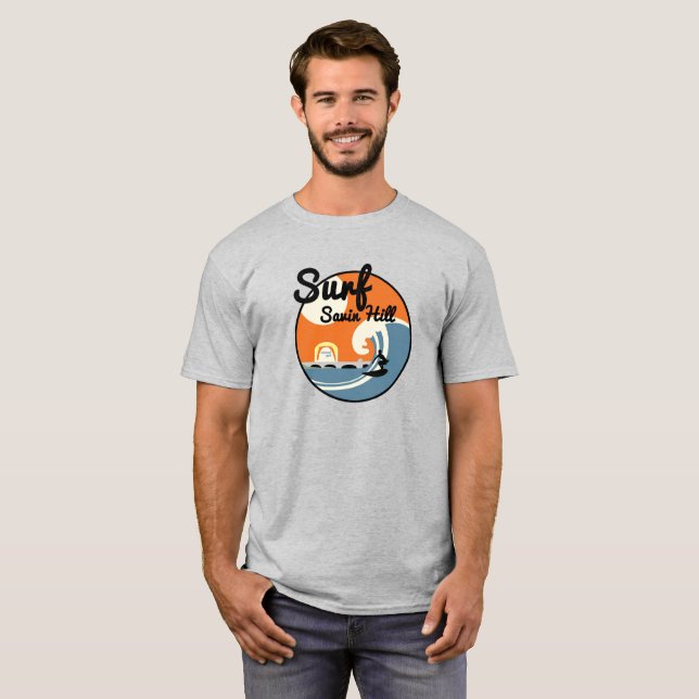 Surf Savin Hill - Dorchesters Lieblingsstrand T-Shirt (Vorne ganz)