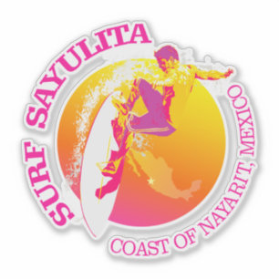 Surf Sayulita Aufkleber