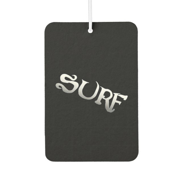 Surf schwarz gekachelt Auto Lufterfrischer (Vorderseite)