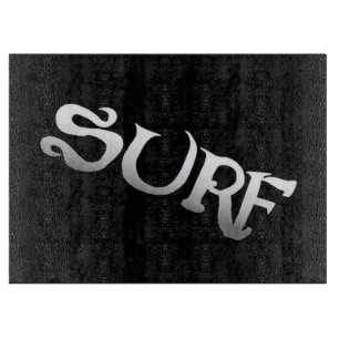 Surf schwarz gekachelte Glasspanplatte Schneidebrett