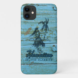 Surf Shack Hawaiian Imitate Wood Türkis Case-Mate iPhone Hülle