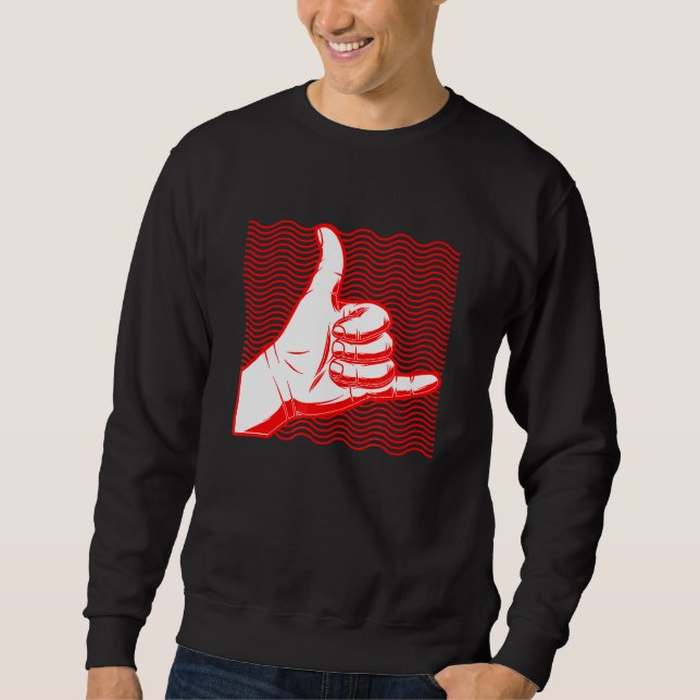 Surf Shaka Surf Design Sweatshirt (Vorderseite)