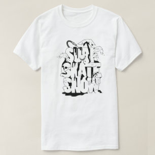 Surf-Skate Schnee-Shirt T-Shirt