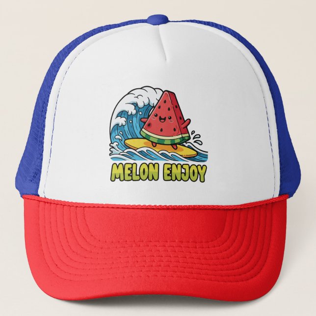 Surf & Snack Truckerkappe (Vorderseite)