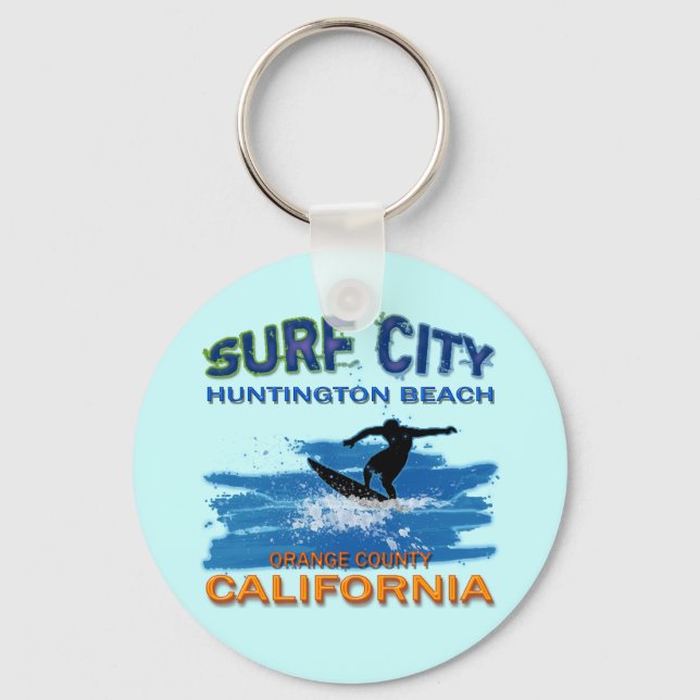 SURF STADT HUNTINGTON BEACH SCHLÜSSELANHÄNGER (Vorderseite)