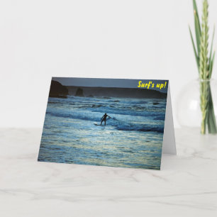 Surf steht auf karte