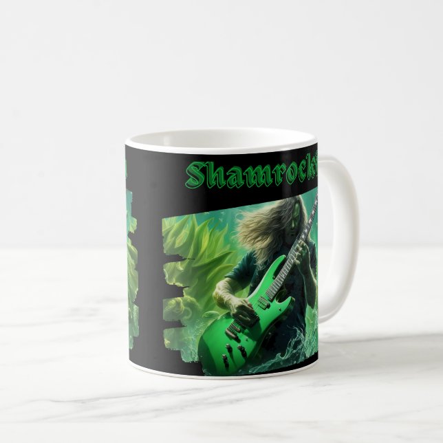 Surf Style Gitarre Kaffeetasse (VorderseiteRechts)
