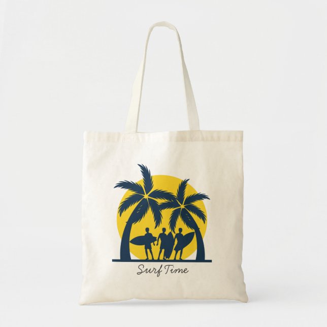 Surf sun and palm trees cool surf tragetasche (Vorne)