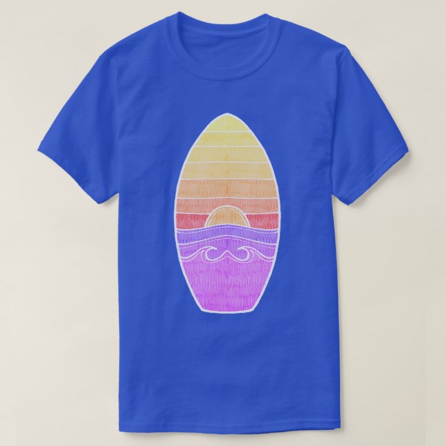 Surf Sunset été TShirt (Design devant)