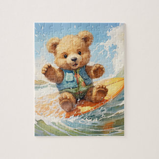 Surf Teddy Bear Puzzle : Adventure Puzzle