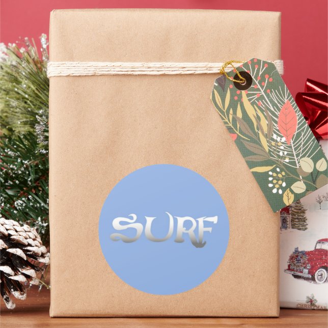 Surf um große Aufkleber (Feiertag)