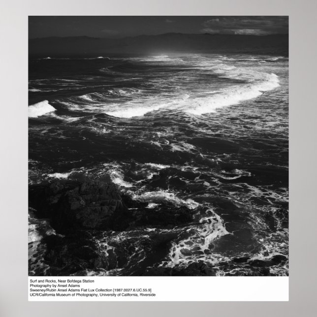 Surf und Rocks, in der Nähe der Bodega Station von Poster (Vorne)