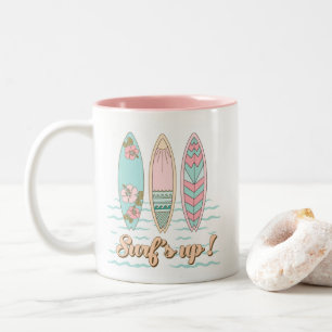 Surf Up Surfboard Beach Mug