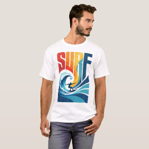SURF Wave Surfer – Retro-Surf-Lifestyle-Kunst T-Shirt