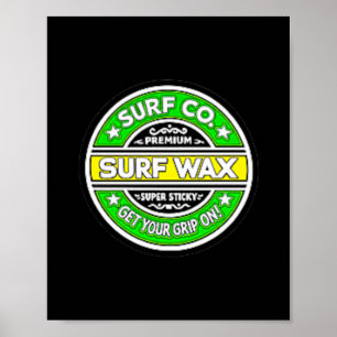 Surf Wax Club Bekleidung Vintage Surfen Strandstil Poster