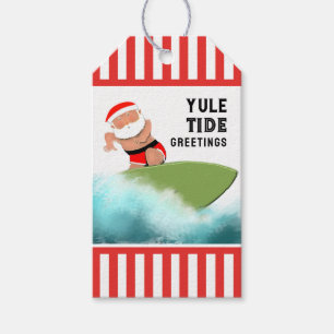 Surf-Weihnachtsgeschenkanhänger Geschenkanhänger