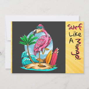 Surf wie ein Mingo! Grußkarte Dankeskarte
