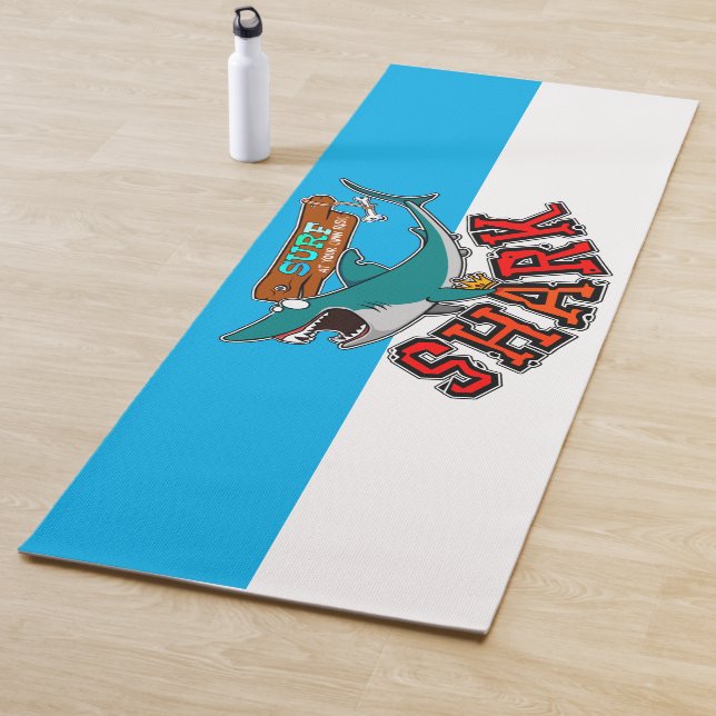 Surf with the Shark Yogamatte (Beispiel)